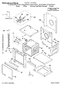 OVEN, LITERATURE Diagram and Parts List for KEBS177DBL11  KitchenAid Wall Oven