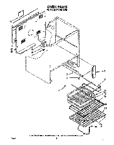 Oven Diagram and Parts List for RM978BXSN0  Whirlpool Range