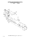 MOTOR AND ICE CONTAINER Diagram and Parts List for KSRC25DXAL10  KitchenAid Refrigerator