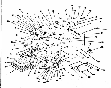 Body Section Diagram and Parts List for 8504256821  Kenmore Range