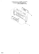 CONTROL PANEL, LITERATURE Diagram and Parts List for RBD276PDB2  Whirlpool Wall Oven