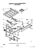 COOKTOP AND MANIFOLD, LIT/OPTIONAL Diagram and Parts List for SF301BERW0  Whirlpool Range