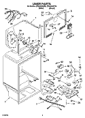 LINER PARTS Diagram and Parts List for ET8LFKXKQ04  Whirlpool Refrigerator