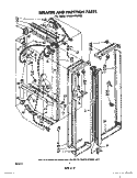 BREAKER AND PARTITION Diagram and Parts List for ED25SMXLWR0  Whirlpool Refrigerator