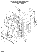 REFRIGERATOR DOOR Diagram and Parts List for ET22PKXEN00  Whirlpool Refrigerator