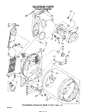 SECTION Diagram and Parts List for LE6685XPW0  Whirlpool Dryer