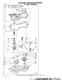 WASHER GEARCASE Diagram and Parts List for LT4900XMW2  Whirlpool Washer Dryer Combo
