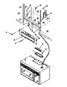 Installation Diagram and Parts List for MH7110XBQ8  Whirlpool Microwave
