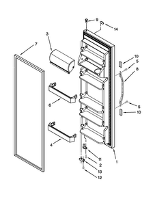 Part Location Diagram of WP2194272W Whirlpool ENDCAP-HDL