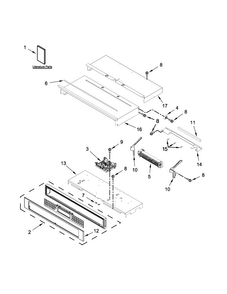Control Panel Parts Diagram and Parts List for KODE307ESS01  KitchenAid Wall Oven