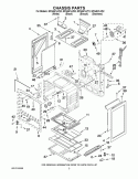 CHASSIS PARTS Diagram and Parts List for GFG461LVB2  Whirlpool Range