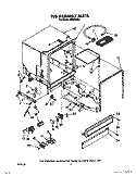 TUB ASSEMBLY, LIT/OPTIONAL Diagram and Parts List for DU8000XX1  Whirlpool Dishwasher