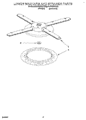 LOWER WASHARM AND STRAINER Diagram and Parts List for KUDA230YAL2  KitchenAid Dishwasher