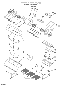 Part Location Diagram of LIT8284829 Whirlpool Use & Care Guide