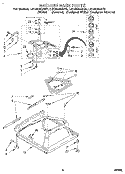 MACHINE BASE Diagram and Parts List for LSC6244AZ0  Whirlpool Washer