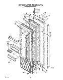 Part Location Diagram of 2000088 Whirlpool TRIM-DOOR