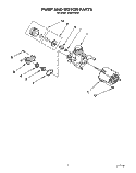 PUMP AND MOTOR Diagram and Parts List for DU8016XX2  Whirlpool Dishwasher