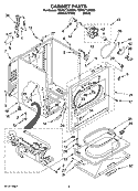Part Location Diagram of 280042 Whirlpool PANEL