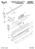 CONTROL PANEL, LITERATURE Diagram and Parts List for RB170PXBB1  Whirlpool Wall Oven