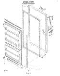 DOOR , LIT/OPTIONAL Diagram and Parts List for EV20VSXKW0  Whirlpool Freezer