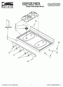 COOKTOP PARTS Diagram and Parts List for TGP305TT1  Estate Range