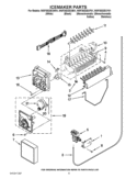 ICEMAKER PARTS Diagram and Parts List for WSF26D2EXF01  Whirlpool Refrigerator