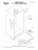 CABINET PARTS Diagram and Parts List for EV187NYRV06  Whirlpool Freezer