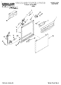 FRAME AND CONSOLE Diagram and Parts List for SUD6000HQ0  Whirlpool Dishwasher