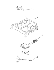 Pump Parts Diagram and Parts List for KUIX305EWH0  KitchenAid Ice Maker