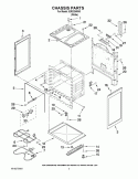 CHASSIS PARTS Diagram and Parts List for IER320WW0  Inglis Range