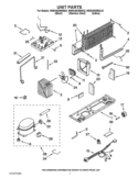 UNIT PARTS Diagram and Parts List for W8RXNGMWB02  Whirlpool Refrigerator