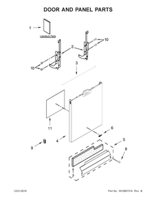 Part Location Diagram of W10806908 Whirlpool Installation instructions
