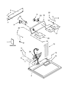 Part Location Diagram of WPW10536117 Whirlpool Knob