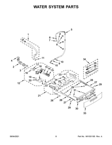 Part Location Diagram of W11557922 Whirlpool HARNS-WIRE