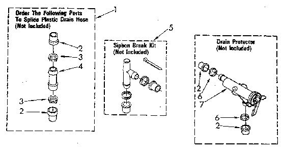 Water System Diagram and Parts List for LA7800XSM2  Whirlpool Washer