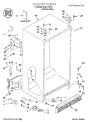 CABINET, LITERATURE Diagram and Parts List for 3XART725F03  Whirlpool Refrigerator