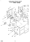 DISPENSER FRONT Diagram and Parts List for 4YED27DQAN02  Whirlpool Refrigerator