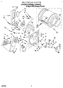 SECTION Diagram and Parts List for LER7646AQ2  Whirlpool Dryer