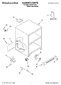 CABINET PARTS Diagram and Parts List for KDDO27TTX00  KitchenAid Refrigerator