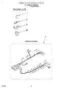 WIRING HARNESS Diagram and Parts List for 3LSC8255EQ0  Whirlpool Washer