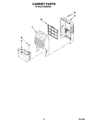 CABINET PARTS Diagram and Parts List for AD35DSS0  Whirlpool Dehumidifier