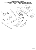 TOP VENTING Diagram and Parts List for KEBC278KBS0  KitchenAid Wall Oven