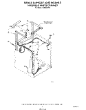 DRYER SUPPORT AND WASHER HARNESS CA Diagram and Parts List for LT4900XSW3  Whirlpool Washer Dryer Combo