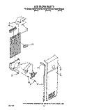 AIR FLOW Diagram and Parts List for KSRB27QXBL00  KitchenAid Refrigerator