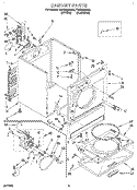 SECTION Diagram and Parts List for TEDS680BN0  Estate Dryer