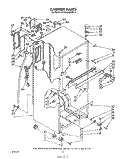 CABINET Diagram and Parts List for ET16XK1MWR3  Whirlpool Refrigerator