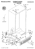 CABINET PARTS Diagram and Parts List for KSCS25FKSS00  KitchenAid Refrigerator