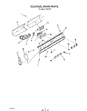 CONTROL PANEL Diagram and Parts List for D5257X2  Roper Range
