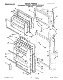 DOOR Diagram and Parts List for TT14EKRAN01  Whirlpool Refrigerator
