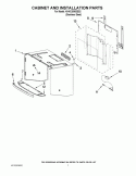 CABINET AND INSTALLATION PARTS Diagram and Parts List for KHHC2090SSS2  KitchenAid Microwave